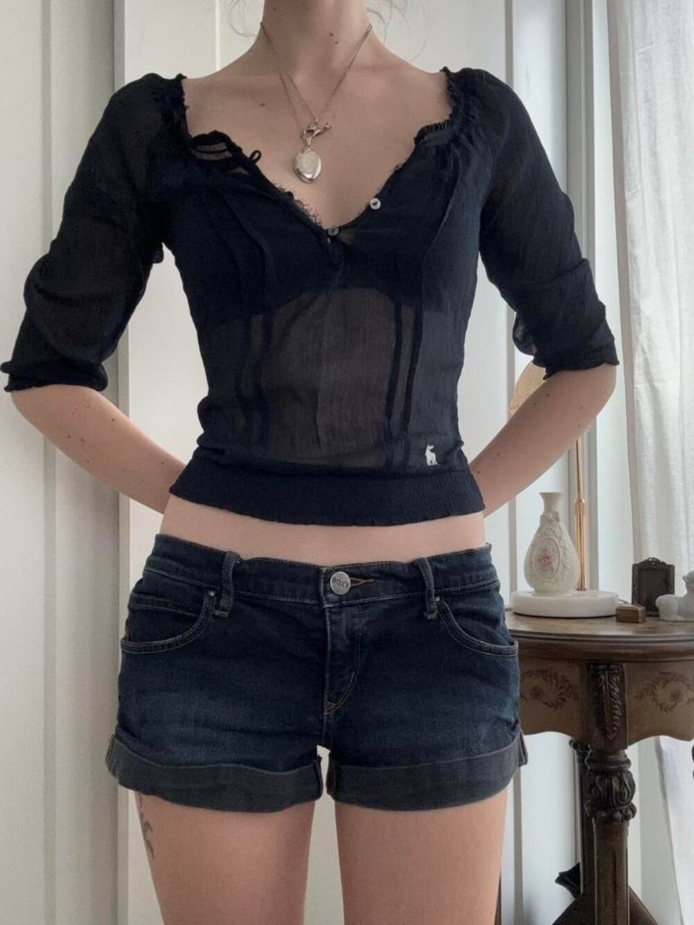 Roxy Women's Navy and Blue Shorts